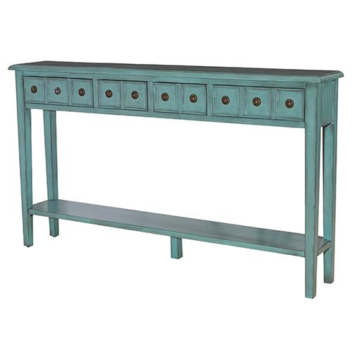 Linon Home Decor Sadie Long Console - Teal