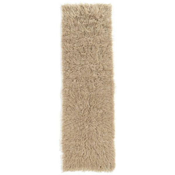 Linon Flokati Natural Runner - 2 x 8