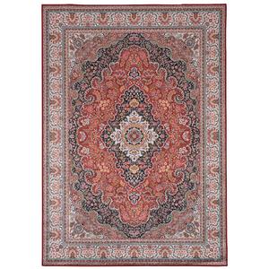 Linon Emerald Collection Red Area Rug - 5x7