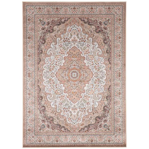 Linon Emerald Collection Ivory Detailed Area Rug - 5x7