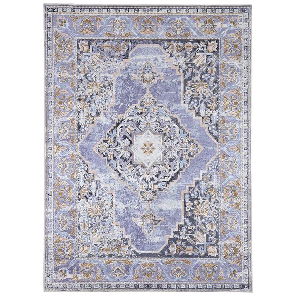 Linon Emerald Collection Lavender Rug - 6x9