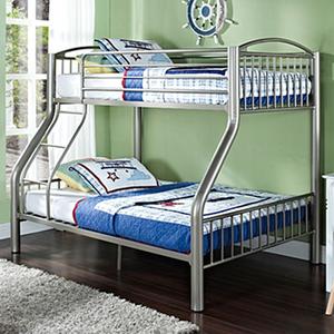 Powell Spencer Twin over Full Pewter Bed