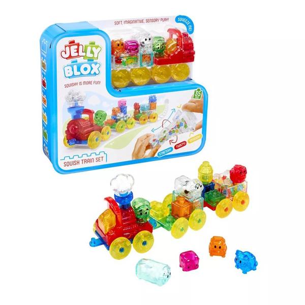Pressman Jelly Blox Squishy Train Set