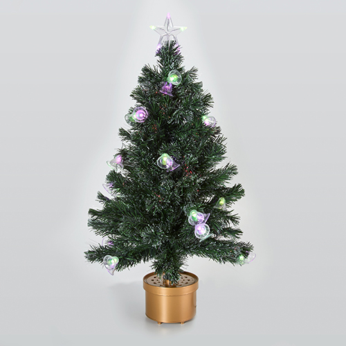 Puleo International 32in. Fiber Optic Christmas Tree
