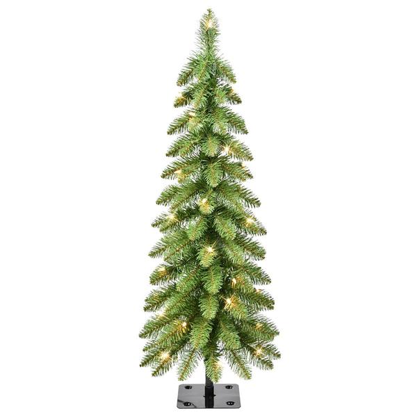 Puleo International 3ft. Pre-Lit Alpine Artificial Christmas Tree