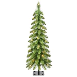Puleo International 3ft. Pre-Lit Alpine Artificial Christmas Tree