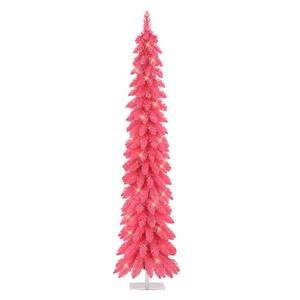 Puleo International 6ft. Pre-Lit Artificial Alpine Christmas Tree