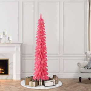 Puleo International 6ft. Pre-Lit Artificial Alpine Christmas Tree alternate view