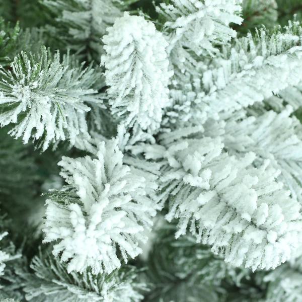 Puleo International 9ft. Non-Lit Flocked Virginia Pine Tree alternate view