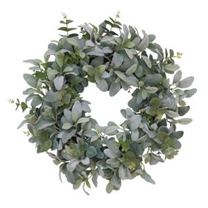 Puleo International 22in. Artificial Lamb's Ear Wreath