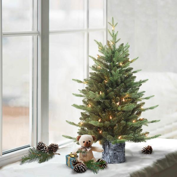 Puleo International Pre-Lit 3ft. Potted Artificial Christmas Tree alternate view