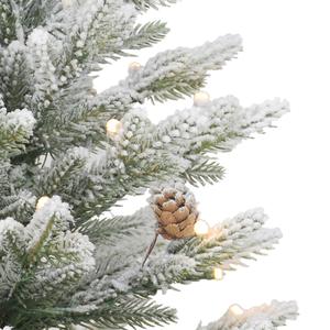 Puleo International 3ft. White Light LED Potted Flocked Tree alternate view