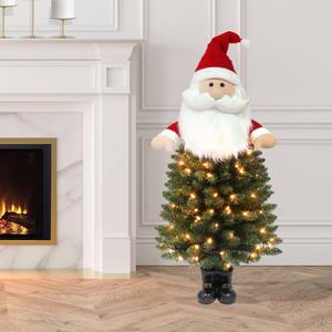 Puleo International 4ft. Pre-Lit Santa Christmas Tree alternate view