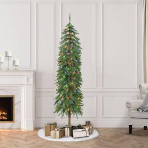 Puleo International 6ft. Pre-Lit Alpine Artificial Christmas Tree alternate view