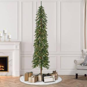 Puleo International 7ft. Pre-Lit Alpine Artificial Christmas Tree alternate view