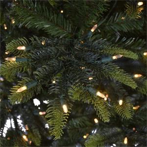 Puleo International 7.5ft. Pre-Lit Aspen Green Fir Ghristmas Tree alternate view