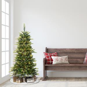 Puleo International Pre-Lit 4.5ft. Aspen Fir Christmas Tree alternate view