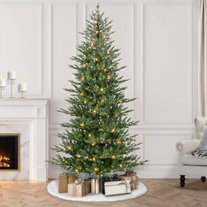 Puleo International 7.5ft. Pre-Lit Alberta Spruce Christmas Tree alternate view