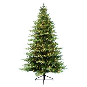 Puleo International 6.5ft. Pre-Lit Balsam Fir Christmas Tree