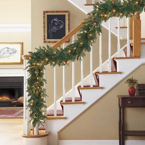 Puleo International 9ft. Pre-Lit Balsam Fir Garland alternate view