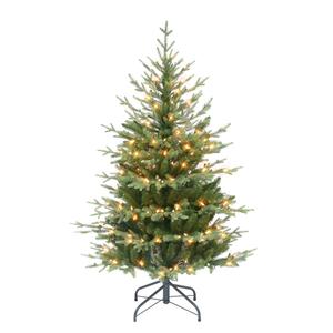 Puleo International 4.5ft. Pre-lit 1069 Tips Slim Balsam Fir Tree