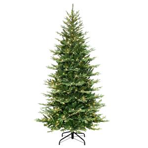 Puleo International 6.5ft. Pre-lit Slim Balsam Fir Tree