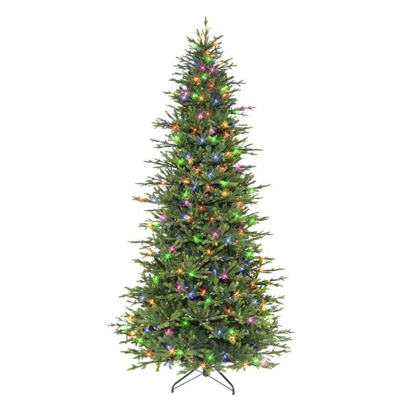 Puleo International 9ft. Pre-Lit Slim Balsam Fir Tree