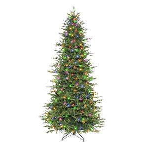 Puleo International 9ft. Pre-Lit Slim Balsam Fir Tree