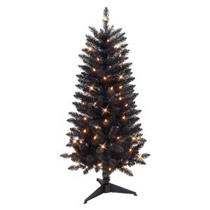 Puleo International 4ft. Pre-Lit Pine Artificial Christmas Tree