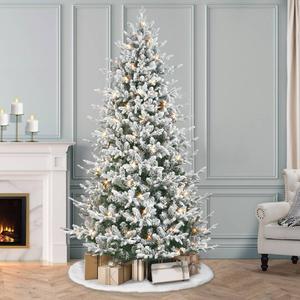 Puleo International 7.5ft. Pre-Lit Spruce Christmas Tree alternate view