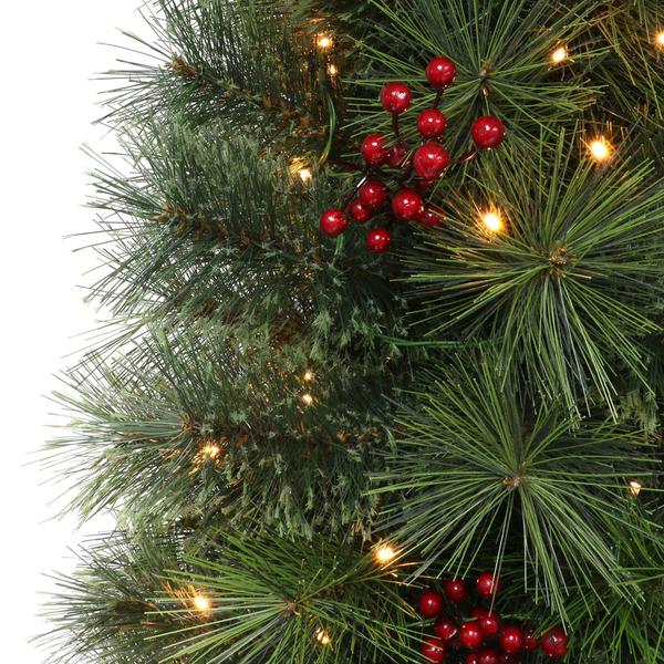 Puleo International 4ft Battery Operated Potted Pine Tree alternate view