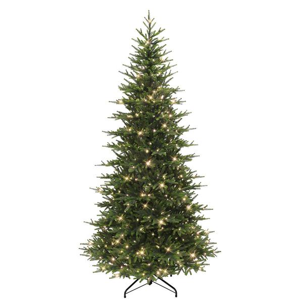 Puleo International 7.5ft. LED Slim Fir Artificial Christmas Tree