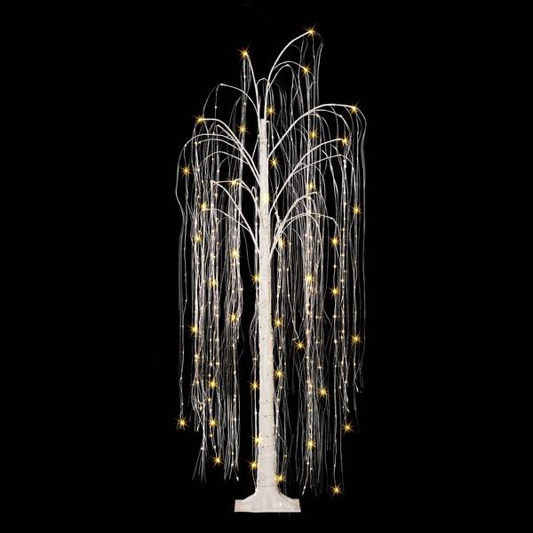 Puleo International 6ft. Pre- Lit LED Outdoor Willow Tree alternate view