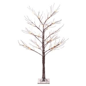 Puleo International 4ft. Pre-Lit Artificial Christmas Twig Tree
