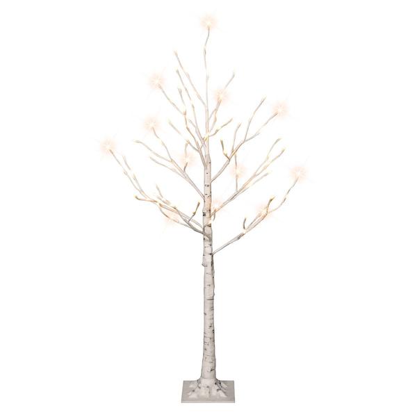Puleo International 4ft. Pre-Lit Artificial White Christmas Tree