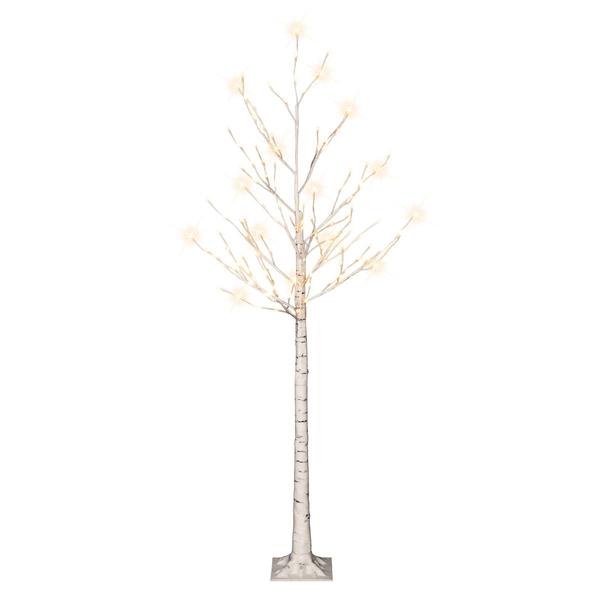 Puleo International 6ft. Pre-Lit Artificial Twig Christmas Tree