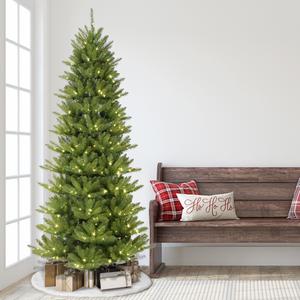 Puleo International Pre-Lit 7.5ft. Slim Fraser Fir Christmas Tree alternate view