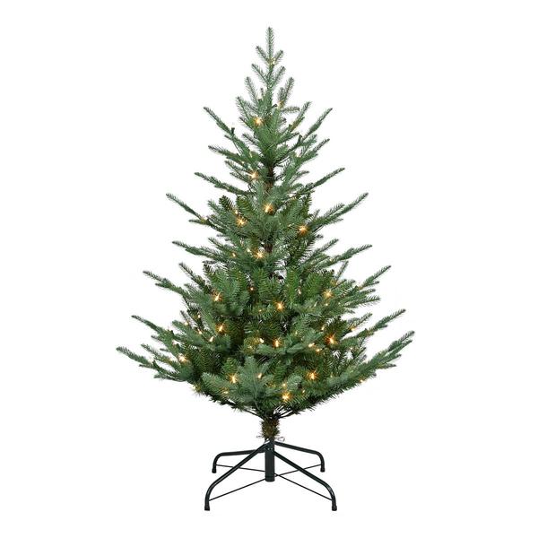 Puleo International 4.5ft. Pre-Lit Hillside Pine Christmas Tree