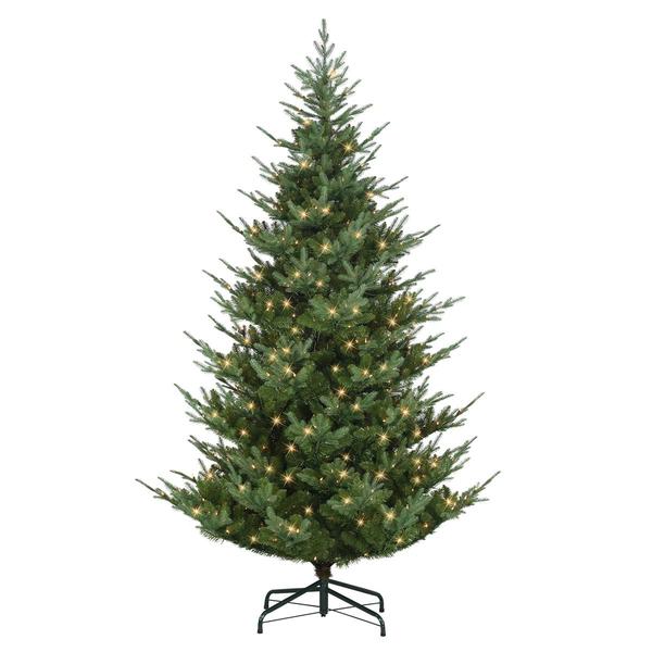 Puleo International 9ft. Pre-Lit Hillside Spruce Christmas Tree