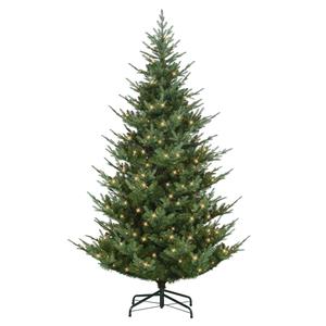 Puleo International 9ft. Pre-Lit Hillside Spruce Christmas Tree