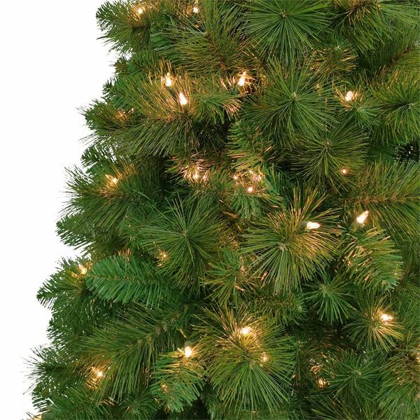 Puleo International 6.5ft. Pre-lit Wall Half Tree alternate view
