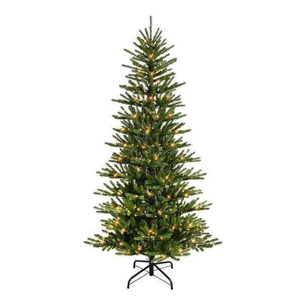 Puleo International 6.5ft. Pre-Lit Spruce Christmas Tree