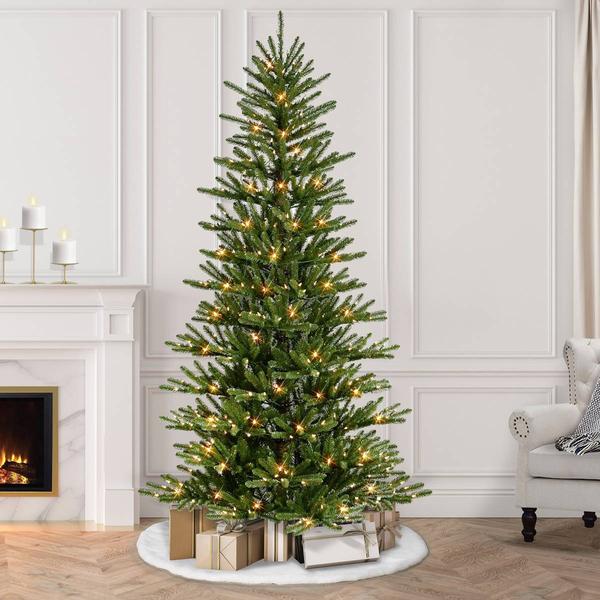 Puleo International 7.5ft. Pre-Lit Spruce Christmas Tree alternate view