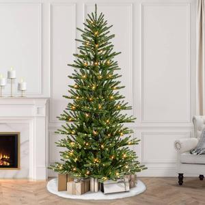 Puleo International 7.5ft. Pre-Lit Spruce Christmas Tree alternate view