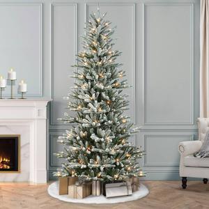 Puleo International 7.5ft. Pre-Lit Spruce Christmas Tree alternate view