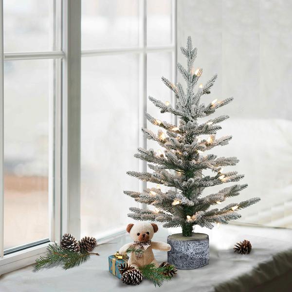 Puleo 2ft. Potted Arctic Fir Artificial Christmas Tree alternate view