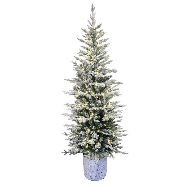 Puleo International 7.5ft. Pre-Lit Scandinavian Fir Christmas Tre