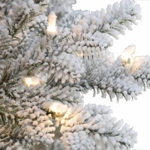 Puleo International 7.5ft. Flocked Royal Fir Christmas Tree alternate view
