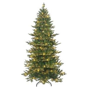 Puleo International 6.5ft Pre-lit Slim Royal Majestic Douglas Fir