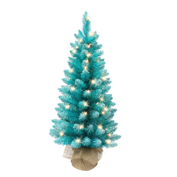 Puleo International 3ft. 50 Clear Incandescent Pre-Lit Color Tree